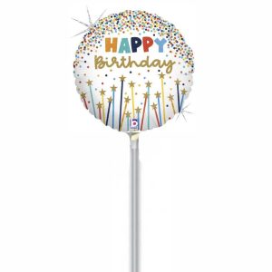 10″ Mini Shape μπαλόνι Birthday Star Candles