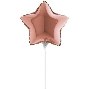 10″ Mini Shape μπαλόνι Rosegold Αστέρι