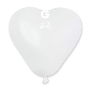 6″ Μπαλόνι Λευκή Καρδιά