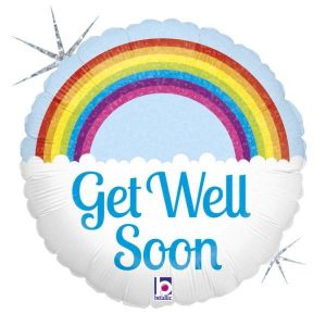 18” Μπαλόνι Ουράνιο Τόξο Get Well Soon