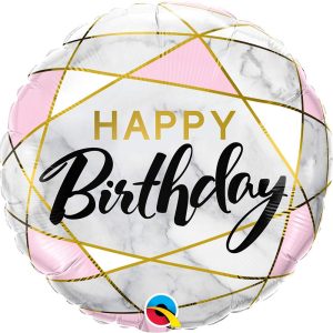 18″ Μπαλόνι Happy Birthday marble