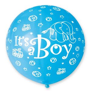 31″ Γαλάζιο Μπαλόνι “It’s a boy” ελεφαντάκι