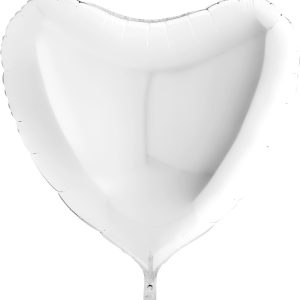 36″ Μπαλόνι Άσπρη Καρδιά