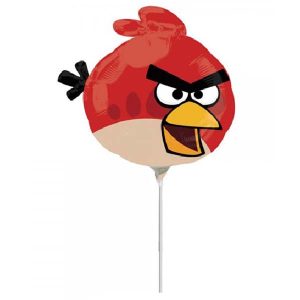 9” Mini Shape μπαλόνι Red Angry Birds