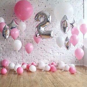 Cute Pinky Birthday Decoration