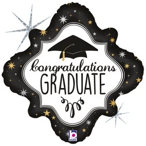 18″ Μπαλόνι αποφοίτησης Diamond Congrats Graduate