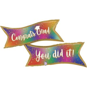 49″ Μπαλόνι Banner Αποφοίτησης “You Did It”