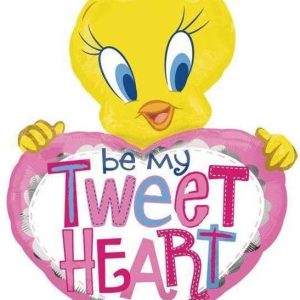 Μπαλόνι Tweety ροζ καρδιά “Be my TweetHeart” 110 εκ.