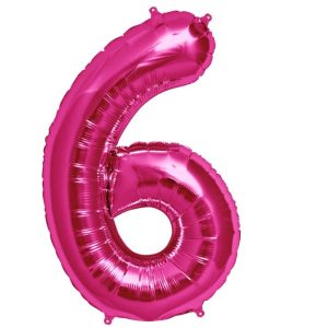 16″ Μπαλόνι Φούξια Αριθμός 6