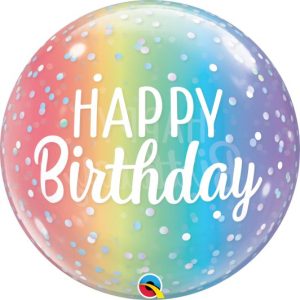 22″ Μπαλόνι Bubble Birthday Ombre